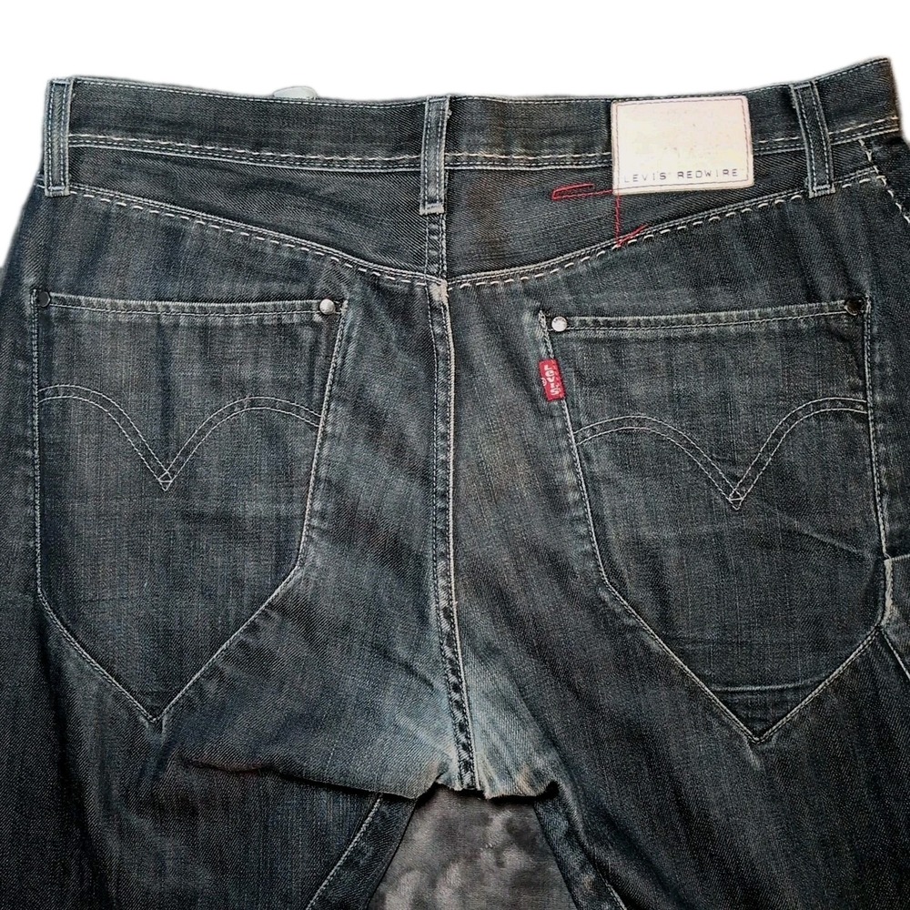 Levi's RedWire Techwear Denim Jeans Mens 34x32 Dark Wash Loose Fit iPod Cable